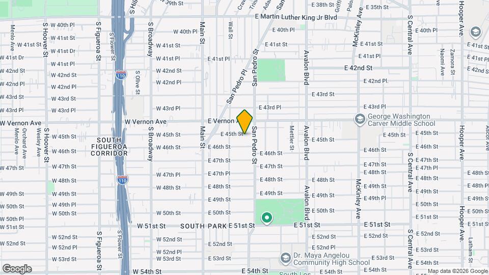 258 E 45th St Map and Location Details