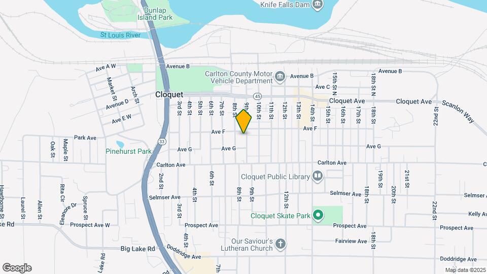 105 9th St Map and Location Details