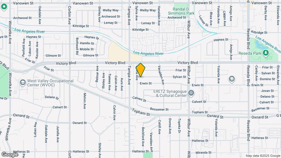 19224 Sylvan St Map and Location Details