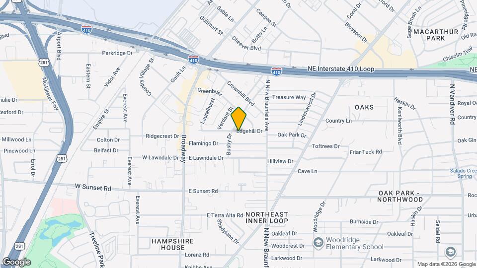 2010 Edgehill Dr Map and Location Details