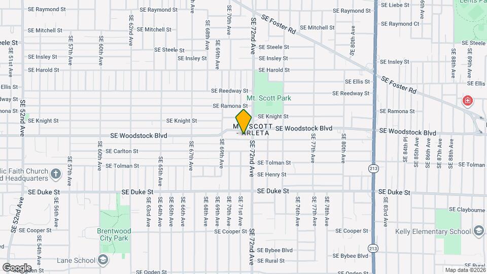 7109 SE Martins St Map and Location Details