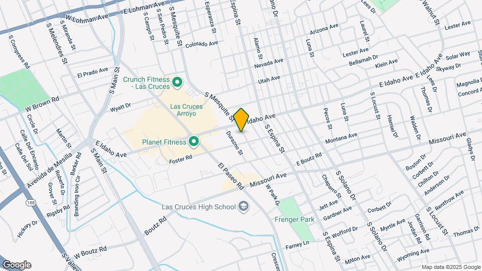1354 S Esperanza St Map and Location Details