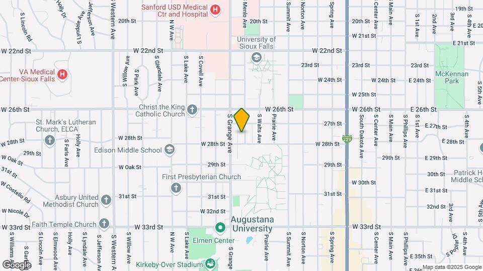 1923 S Menlo Ave Map and Location Details