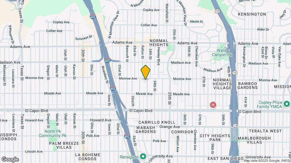 4484 Felton St Map and Location Details