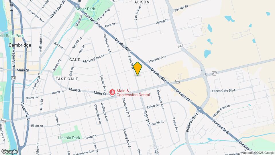 25 Elgin St N Map and Location Details