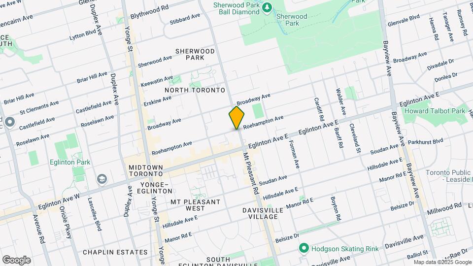 249 Roehampton Ave Map and Location Details