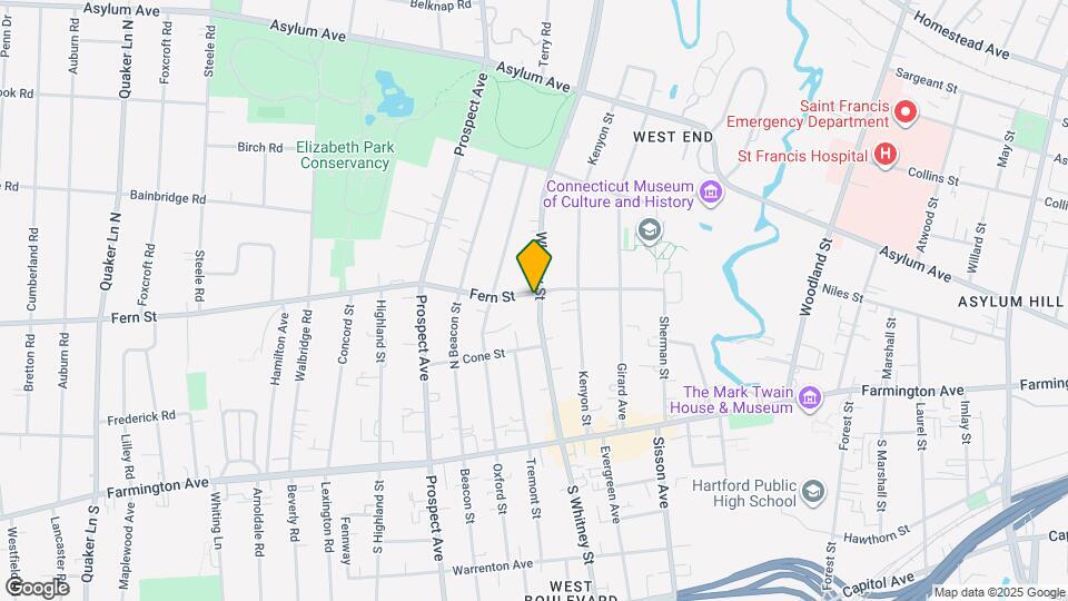 117 Whitney St Map and Location Details