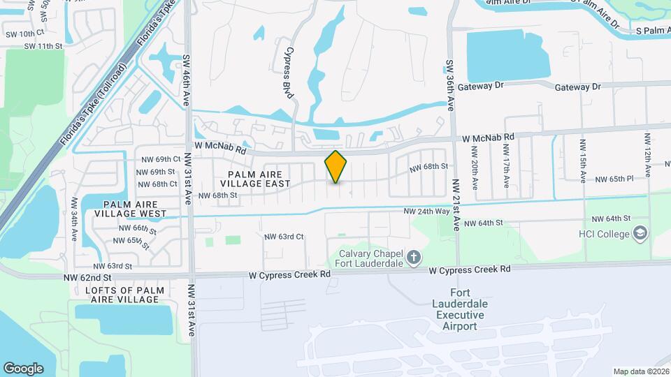 6741 NW 26th Way Map and Location Details