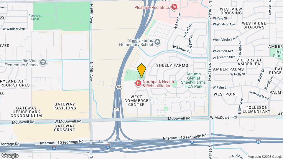9509 W Monte Vista Rd Map and Location Details