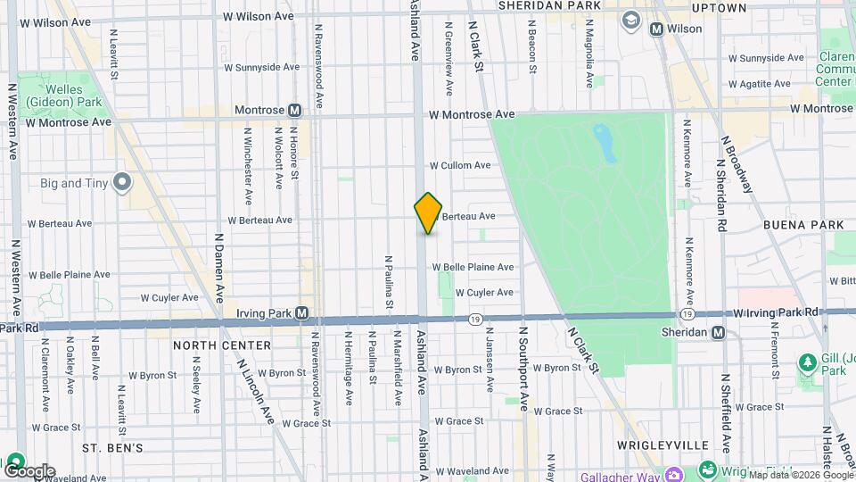 4133 N Ashland Ave Map and Location Details