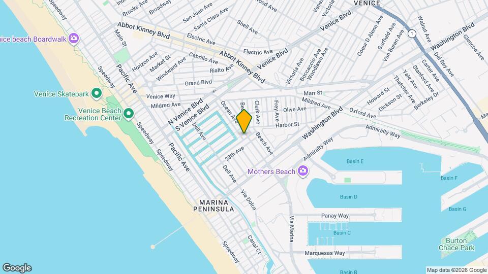 2611 Ocean Ave Map and Location Details