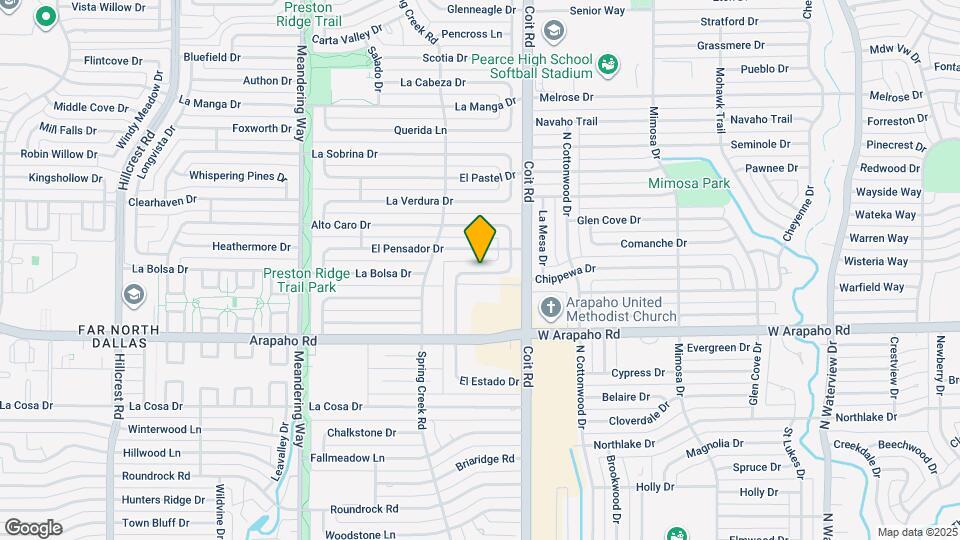 15827 El Estado Dr Map and Location Details