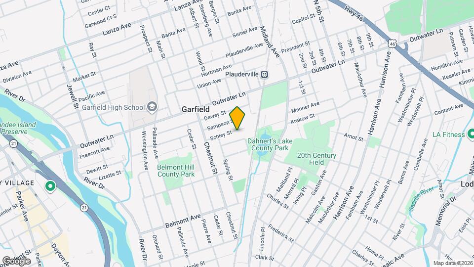 146 Schley St, Unit Garfield #2 Map and Location Details