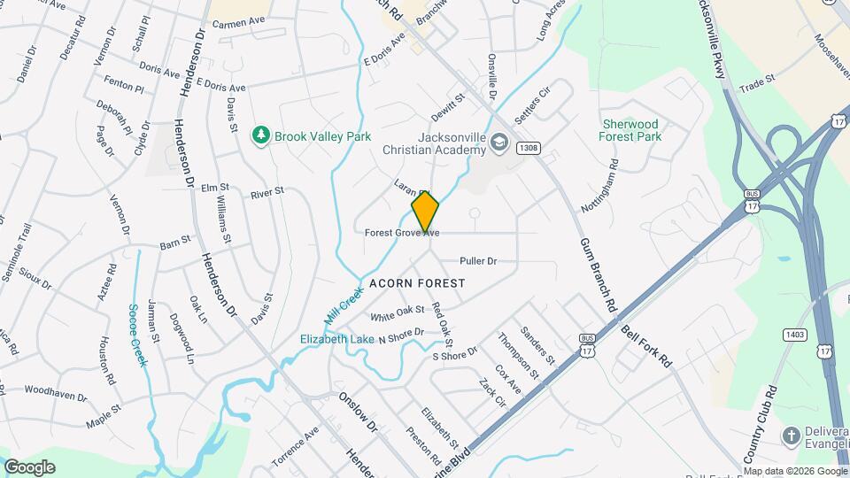 406 Forest Grove Ave Map and Location Details