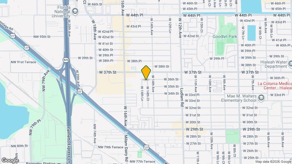 3574 W 14th Ct Map and Location Details