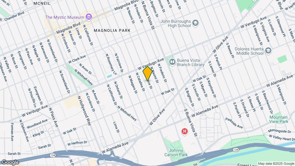 283 N Florence St Mapa y Detalles de la Ubicación