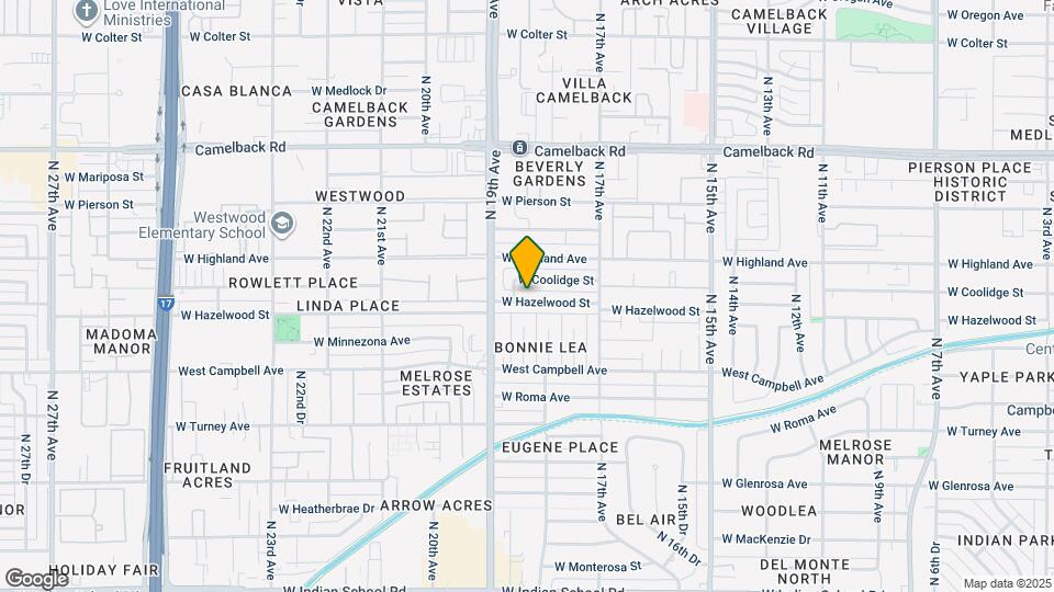 1820 W Hazelwood St Mapa y Detalles de la Ubicación