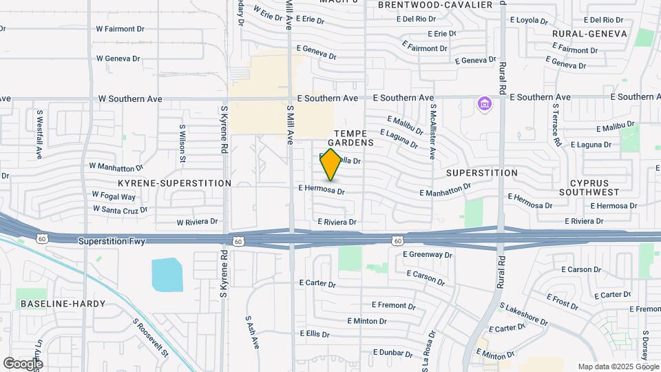 128 E Hermosa Dr Map and Location Details