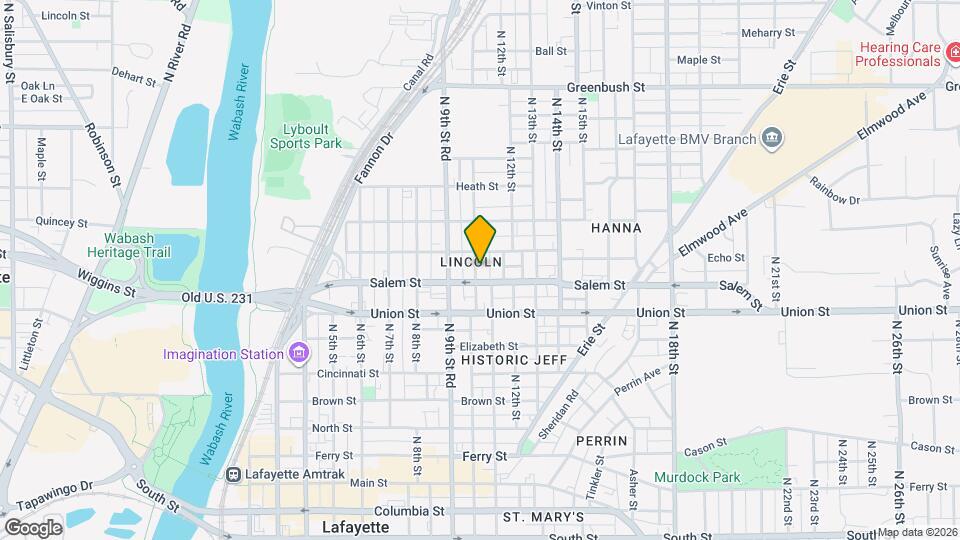 911 N 10th St Map and Location Details