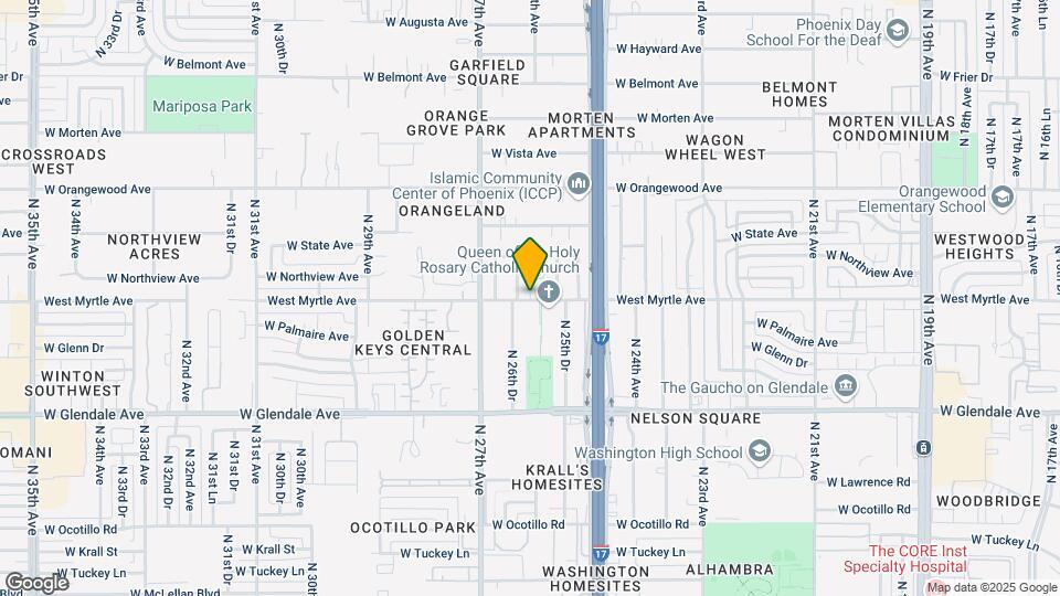 Myrtle Manor Apartment Map and Location Details