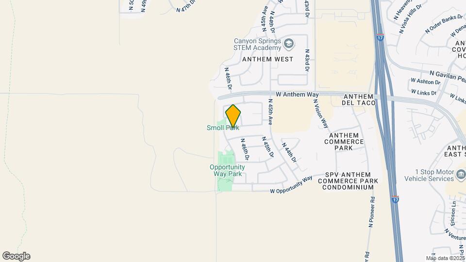 4629 W Fortune Dr Map and Location Details