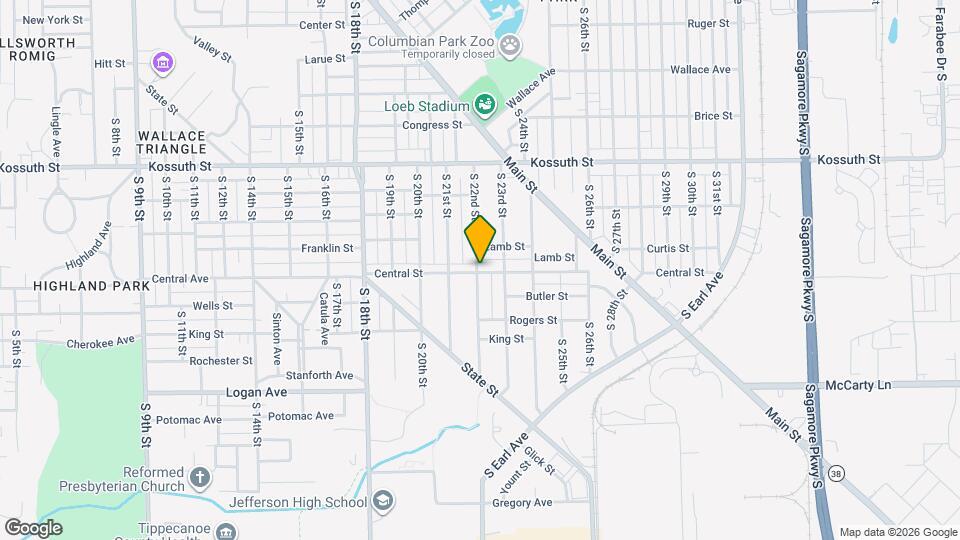 2200 Central St Map and Location Details