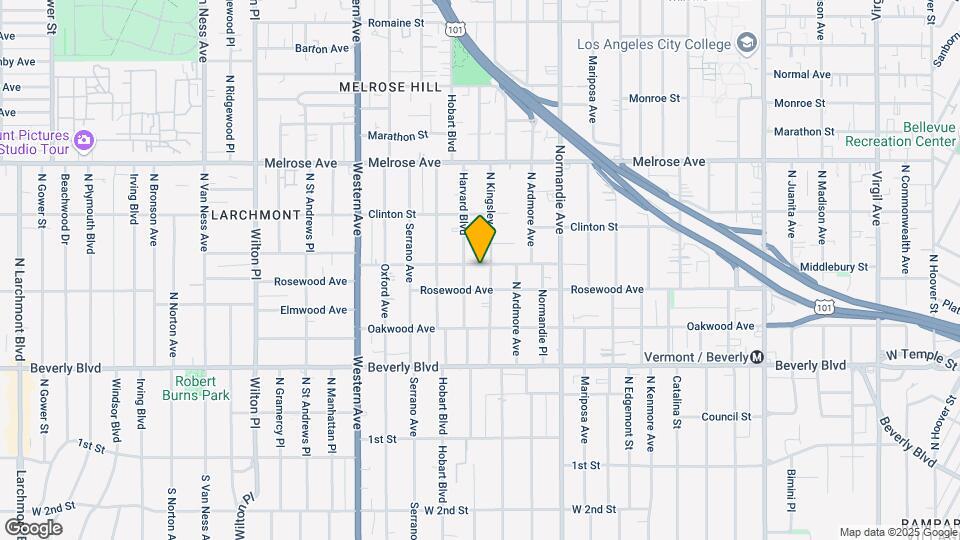 4562 Maplewood Ave Map and Location Details