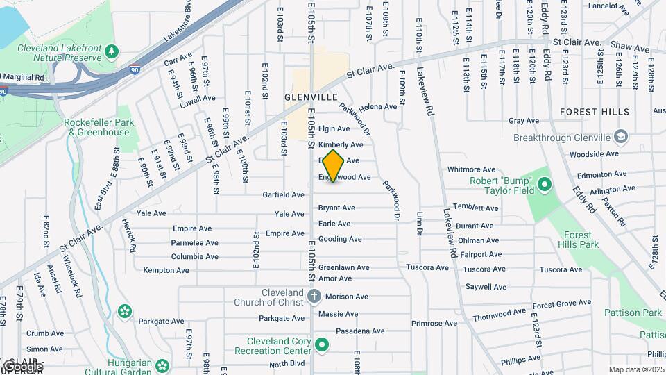 10535 Garfield Ave Map and Location Details