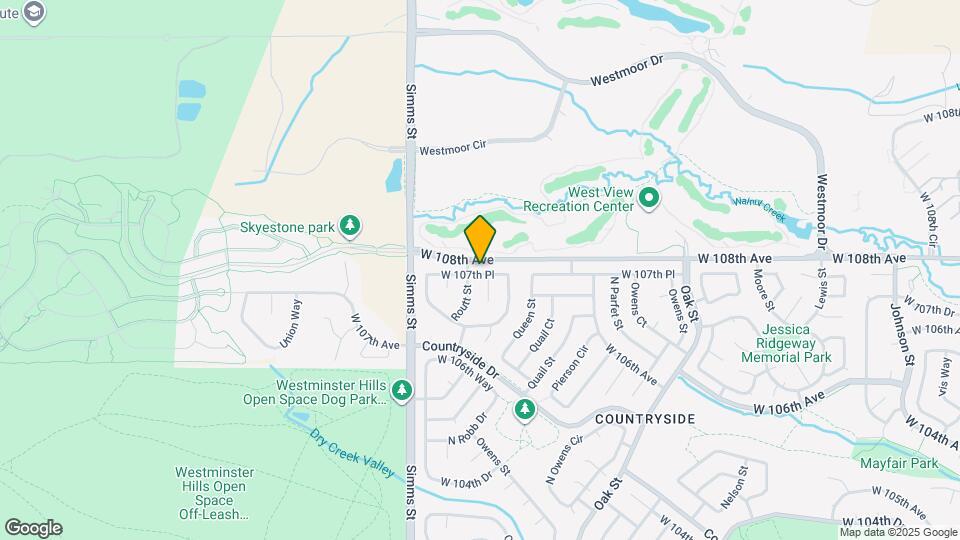 11461 W 107th Pl Map and Location Details