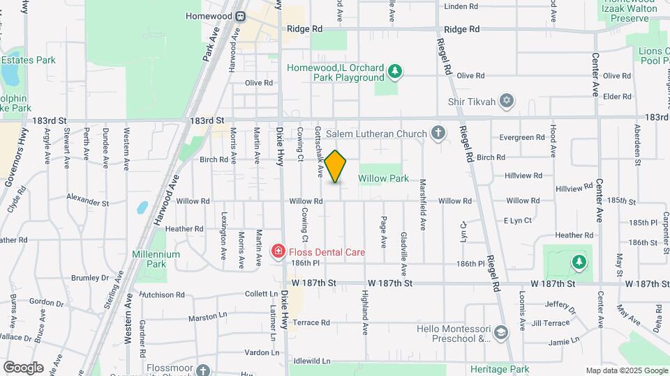 18450 Homewood Ave Map and Location Details