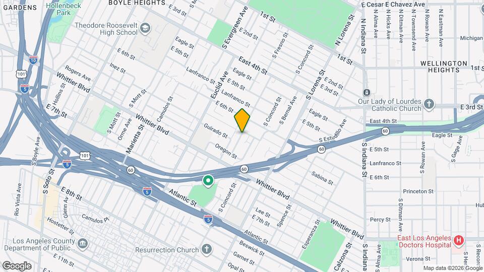 640 S Grande Vista Ave Map and Location Details