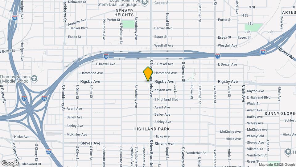 636 Rigsby Ave Map and Location Details