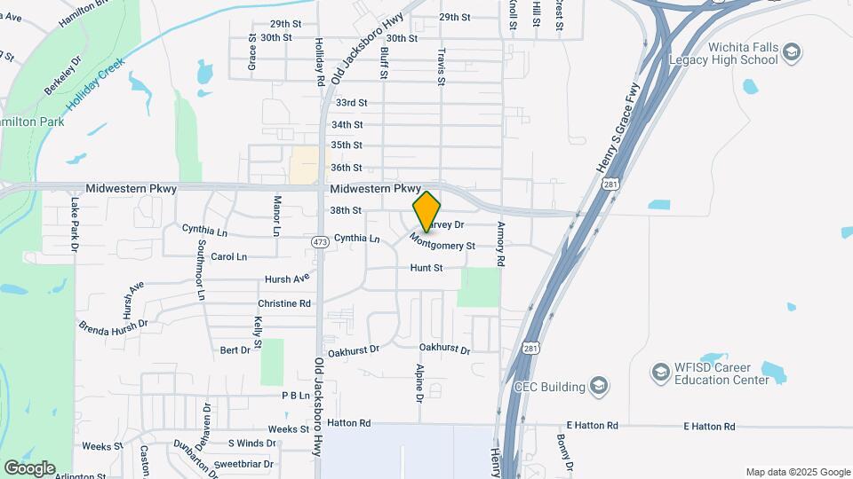 1308 Montgomery St Map and Location Details