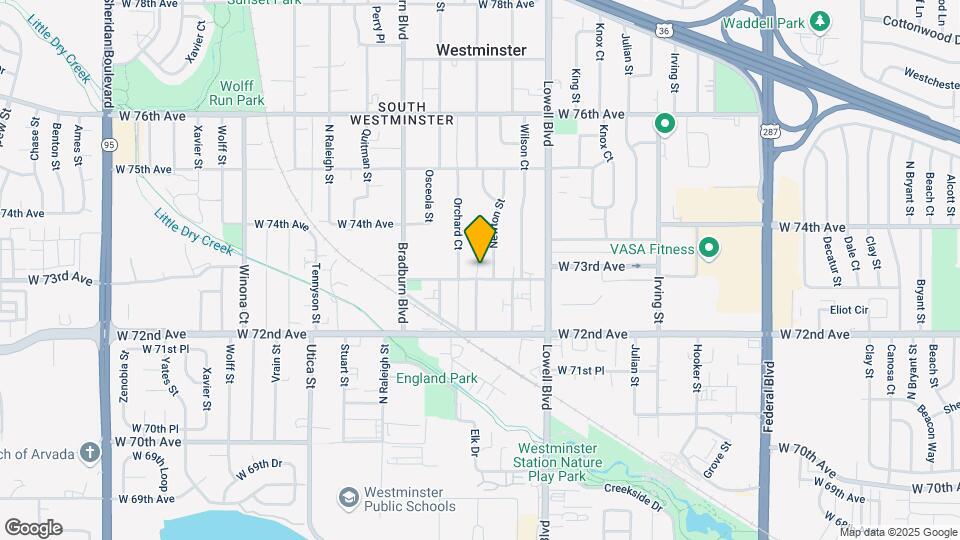 3807 W 73rd Ave Map and Location Details