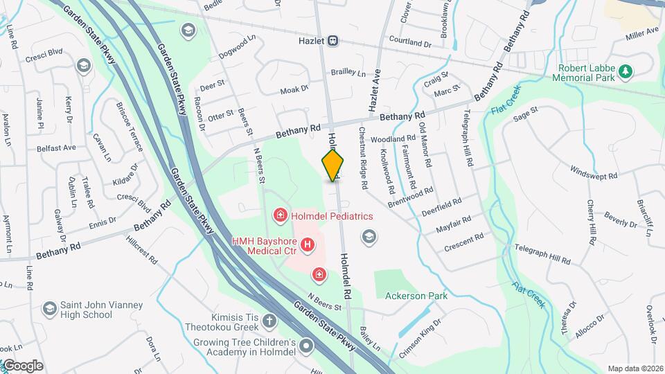 724 Holmdel Rd Map and Location Details