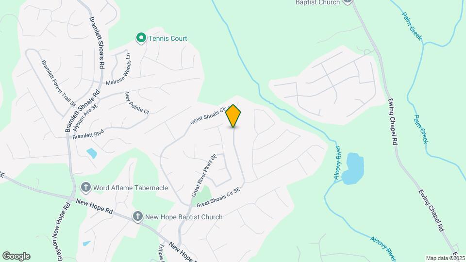 1568 Great Shoals Cir SE Mapa y Detalles de la Ubicación