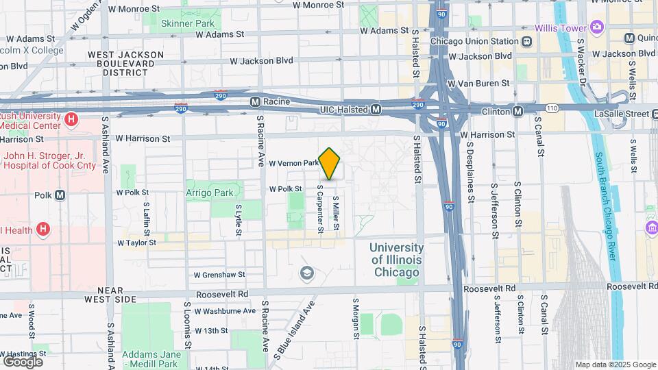 1036 W Polk St Map and Location Details