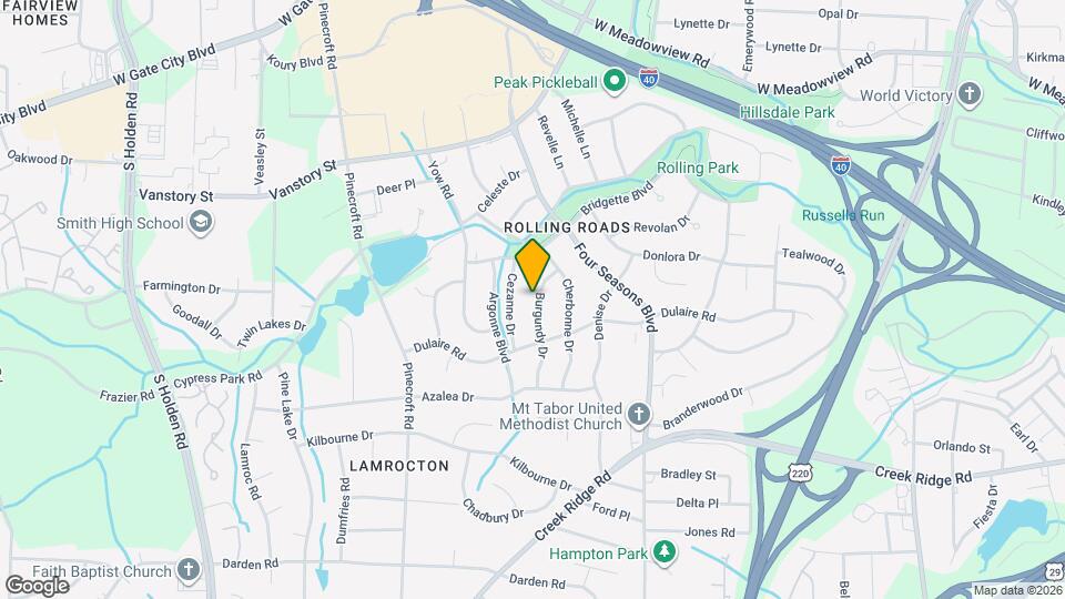 2512 Burgundy Dr Map and Location Details