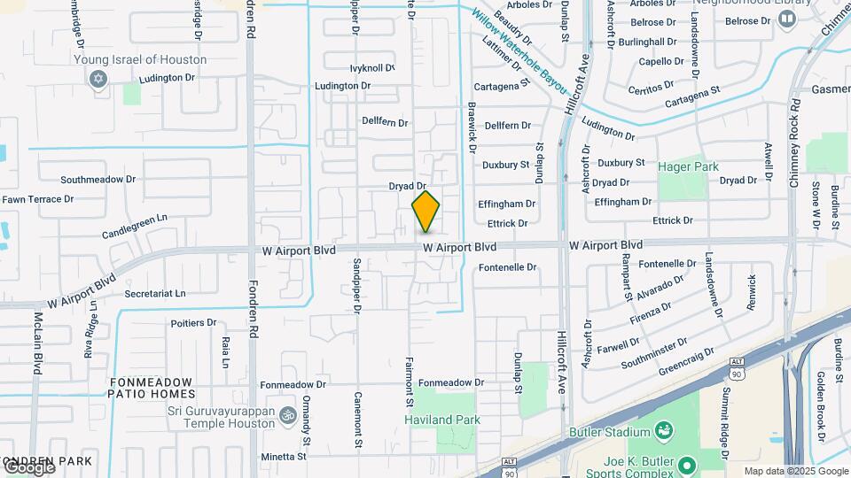 6226 W Airport Blvd Map and Location Details