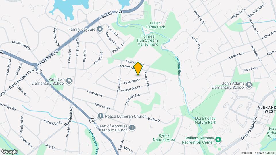 6206 Yosemite Dr Mapa y Detalles de la Ubicación