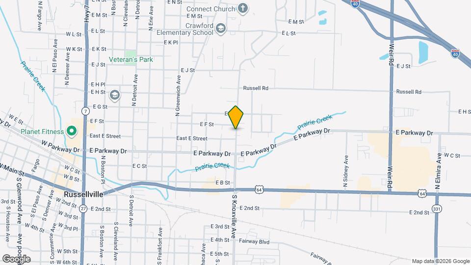 503 N Knoxville Ave Map and Location Details