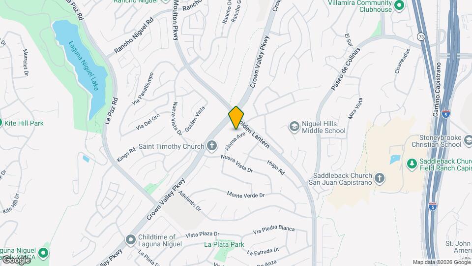 Laguna Niguel Apartments Map and Location Details