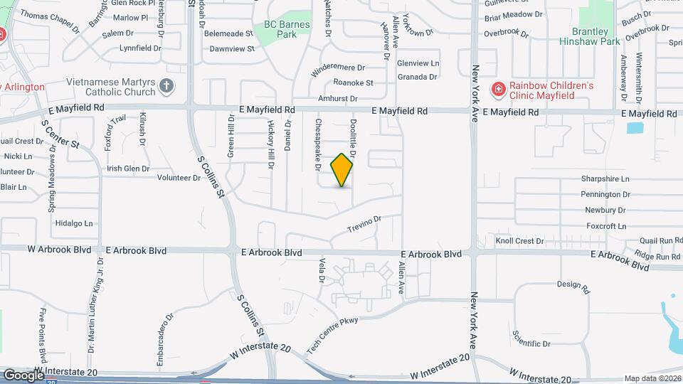 1420 Chesapeake Dr Mapa y Detalles de la Ubicación