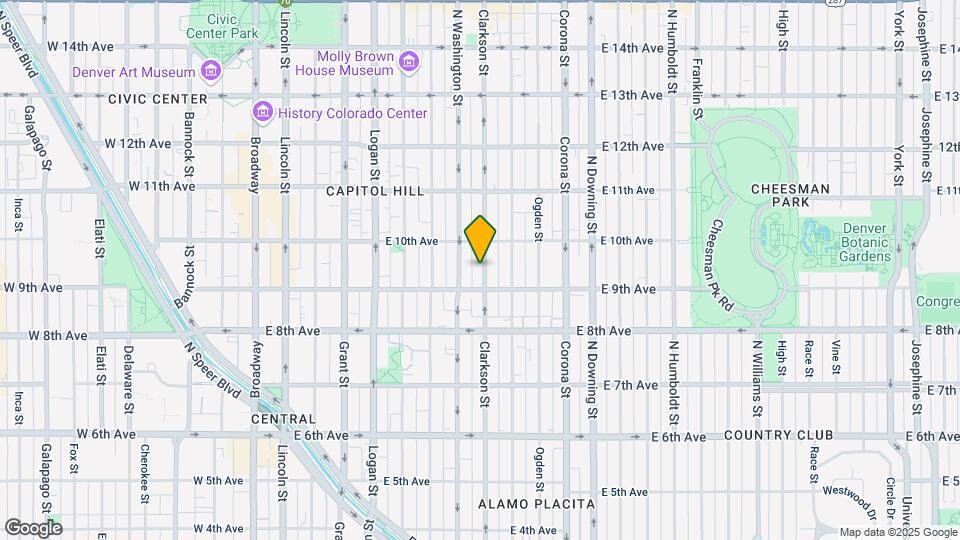 937 Clarkson St Map and Location Details