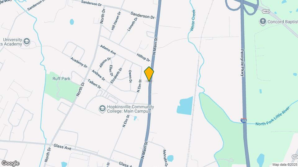 1015 N Main St Map and Location Details