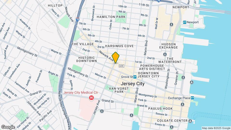 538 Jersey Ave, Unit 3 Map and Location Details