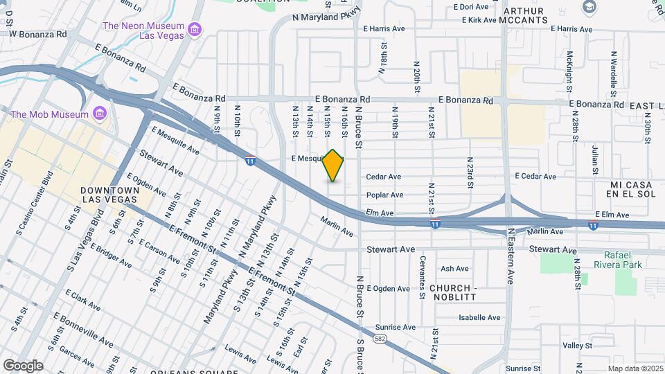 368 N 15th St Map and Location Details