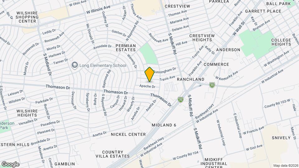 3512 Apache Dr Map and Location Details