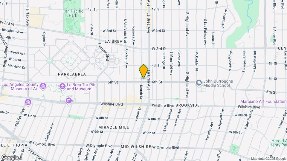 460 S Detroit St Map and Location Details