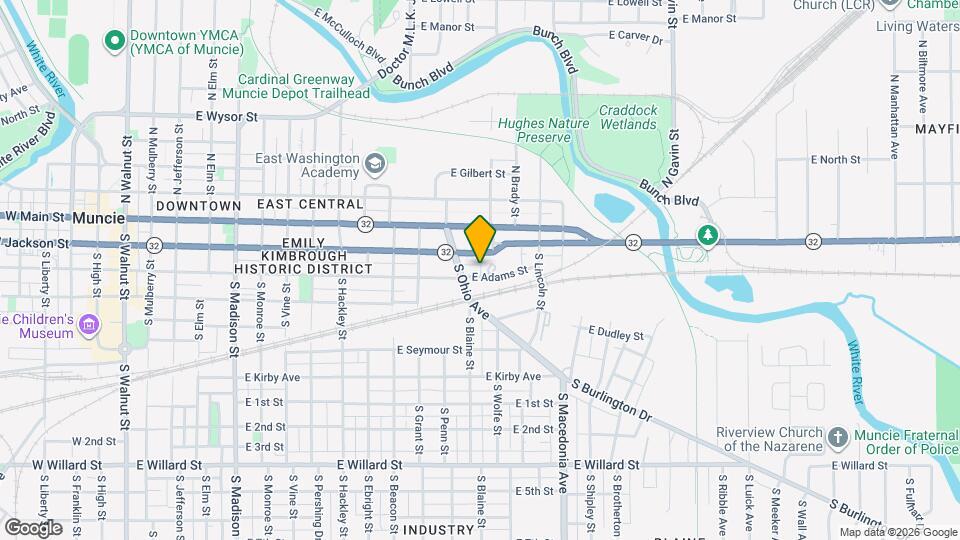 1324 E Adams St Map and Location Details